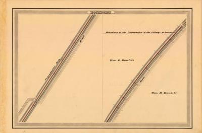 Erie Canal Survey, Lockport showing Daniels