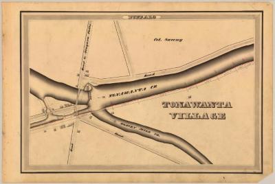 Erie Canal Survey, Buffalo showing Tonawanta Village