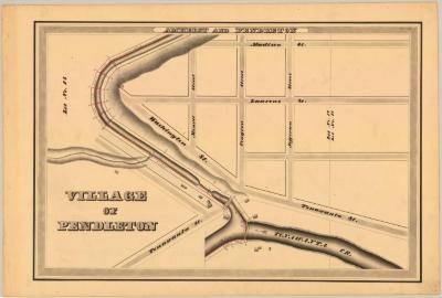 Erie Canal Survey, Amherst and Pendleton showing Village of Pendleton.