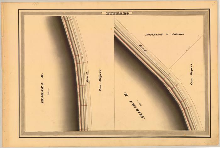 Erie Canal Survey, Buffalo Showing Com. Rogers