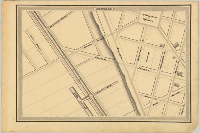 Erie Canal Survey, Buffalo showing Niagara Square