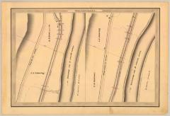 Erie Canal Survey, Watervliet showing Lower Sprout of the Mohawk and Road to West Troy  