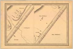 Erie Canal Survey, Watervliet showing two views of Canal and Watervliet Turnpike 