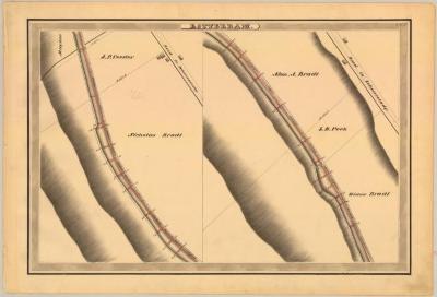 Erie Canal Survey, Rotterdam showing Bradt and Peek 