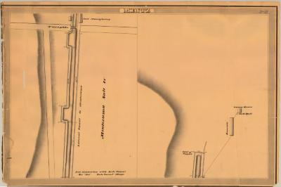 Erie and Champlain Canal Feeders, Mentz showing Montezuma Salt Company and End of Canal 