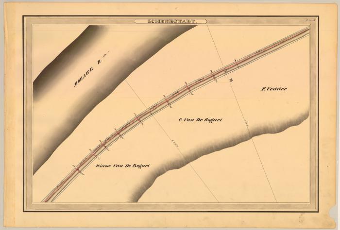 Erie Canal Survey, Schenectady showing Van DeBogart and Vedder 