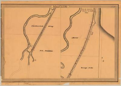 Erie and Champlain Canal Feeders, Manlius showing Limestone Creek and Feeder 