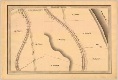 Erie Canal Survey, Watervliet showing Fonda and Road to West Troy 