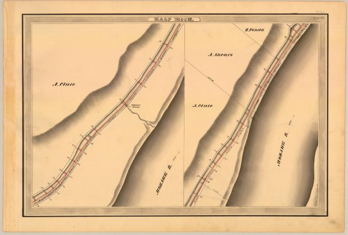 Erie Canal Survey, Halfmoon showing Clute and Shears 