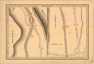Erie Canal Survey, Watervliet showing Lock No. 39,40,41 and 42  