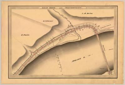 Erie Canal Survey, Halfmoon and Watervliet showing Mohawk river, Aqueduct and Stony Creek 