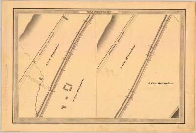 Erie Canal Survey, Watervliet showing Van Rensselaer and Watervliet Turnpike 
