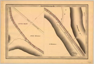Erie Canal Survey, Rotterdam showing Becker and Union College 