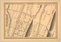 Erie Canal Survey, Watervliet showing city streets and United States Arsenal 