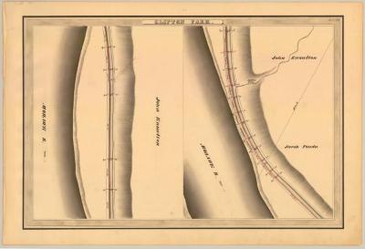 Erie Canal Survey, Clifton Park showing Knowlton and Fonda 