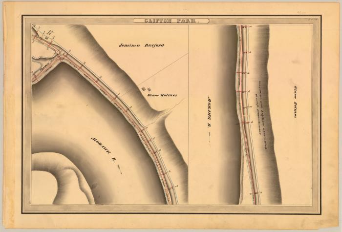 Erie Canal Survey, Clifton Park showing Lock No. 29, Rexford and Holmes 