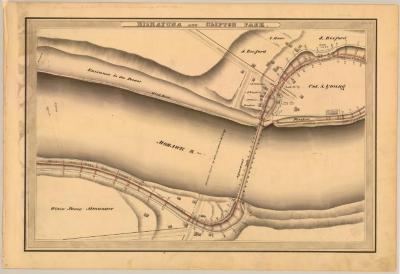 Erie Canal Survey, Niskayuna and Clifton Park showing Aqueduct and Lock No. 27 and 28 