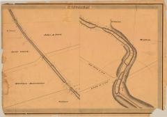 Erie and Champlain Canal Feeders, Kingsbury showing Roads to Fort Edward and Sandy Hill 