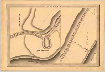 Erie Canal Survey, Halfmoon showing Vandenburgh and Dunsbeck 