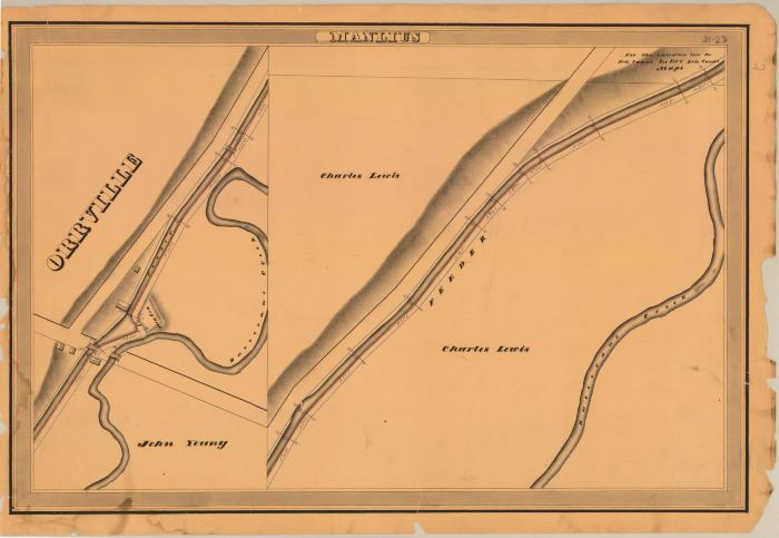 Erie and Champlain Canal Feeders, Manlius showing Orrville and Butternut Creek