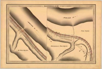 Erie Canal Survey, Rotterdam showing Van Slyke and Flatstone Creek 