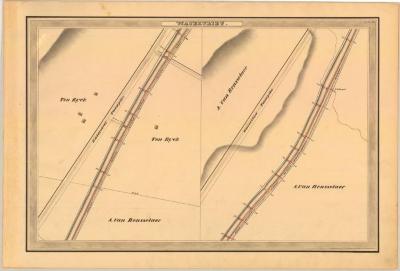 Erie Canal Survey, Watervliet showing Ten Eyck and Van Rensselaer 