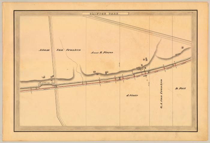 Erie Canal Survey, Clifton Park showing Willow Spring, Pierce and Fort 