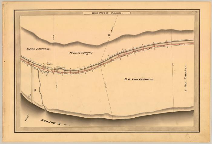 Erie Canal Survey, Clifton Park showing Lock No. 32, Van Vranken and Cragier 