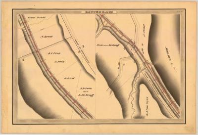 Erie Canal Survey, Rotterdam showing DeGraff and Van Slyke 