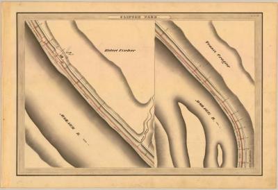 Erie Canal Survey, Clifton Park showing Lock No. 31, Vischer, and Cragier 