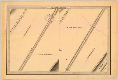 Erie Canal Survey, Watervliet showing Van Rensselaer and Lock No. 52 