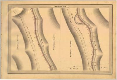 Champlain Canal Survey, Fort Ann showing Weller and Clark 
