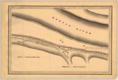 Champlain Canal Survey, Saratoga showing Vander Heyden and Fitzsimmons 