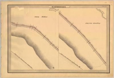 Champlain Canal Survey, Kingsbury showing Miller and Bentley 
