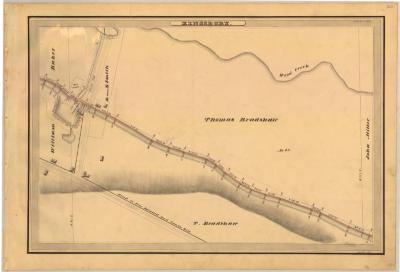 Champlain Canal Survey, Kingsbury showing Dry Dock and Bradshaw 