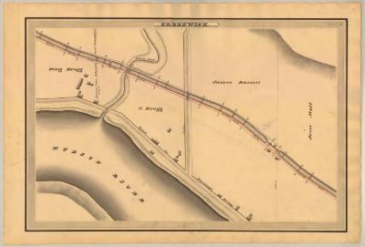 Champlain Canal Survey, Greenwich showing Hudson River and Stoney Creek 