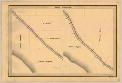 Champlain Canal Survey, Fort Edward showing two views of Canal, Rogers and Case 
