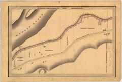 Champlain Canal Survey, Northumberland and Saratoga showing Road to Schuylerville and Town Line 