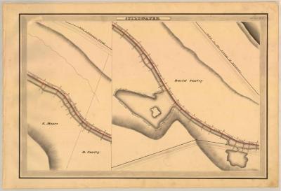 Champlain Canal Survey, Stillwater showing Moore and Conley 