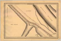 Champlain Canal Survey, Stillwater showing Hudson River and Road to the Village of Stillwater 