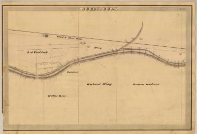 Erie and Champlain Canal Feeders, Queensbury showing Paddock and Wing 