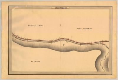 Champlain Canal Survey, Halfmoon showing Mills and Strahan 