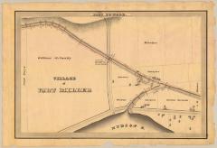 Champlain Canal Survey, Fort Edward showing Village of Fort Miller and Hudson River 