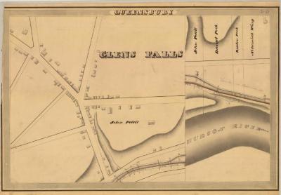 Erie and Champlain Canal Feeders, Queensbury showing Glens Falls and Pettit 