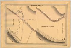 Champlain Canal Survey, Greenwich showing Patent Line and Road to Saratoga Bridge 