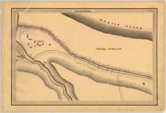 Champlain Canal Survey, Saratoga showing Schuyler’s Mansion, Fish Creek and Road to Stillwater 