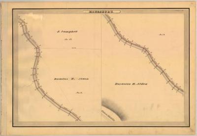 Champlain Canal Survey, Kingsbury showing Campbell and Alden 