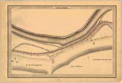Champlain Canal Survey, Saratoga showing Dead Hole and Road to Stillwater 