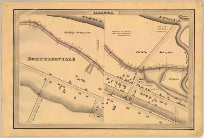 Champlain Canal Survey, Saratoga showing Schuylerville and Main Street 