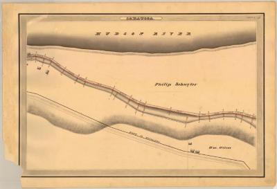 Champlain Canal Survey, Saratoga showing Schuyler and Wilcox 